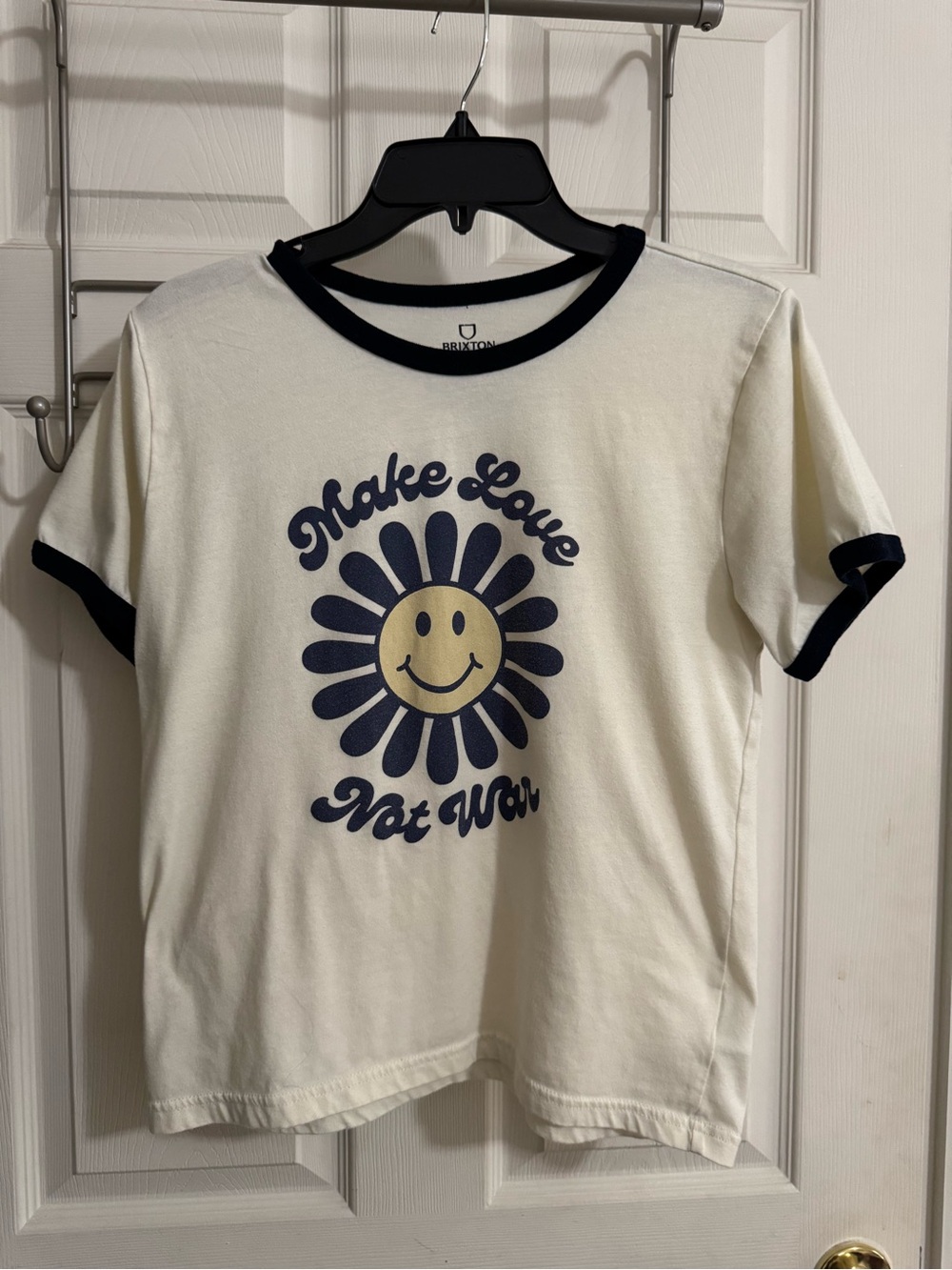 Brixton ‘Make Love Not War' Ringer Tee